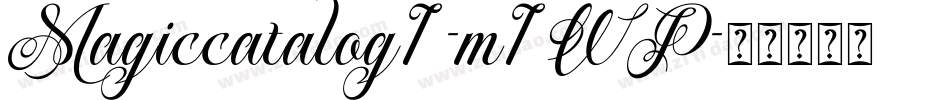 Magiccatalog1-m1WP字体转换