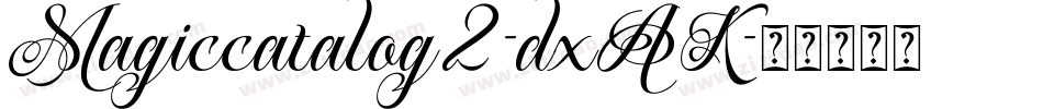 Magiccatalog2-dxAK字体转换