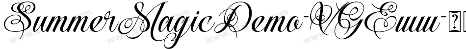 SummerMagicDemo-VGEww字体转换