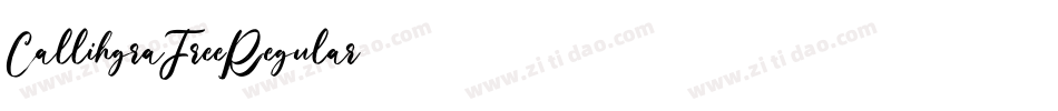CallihgraFreeRegular字体转换 CallihgraFreeRegular字体转换