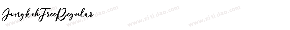 JongkehFreeRegular字体转换