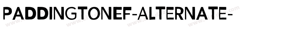 PaddingtonEF-Alternate字体转换 PaddingtonEF-Alternate字体转换