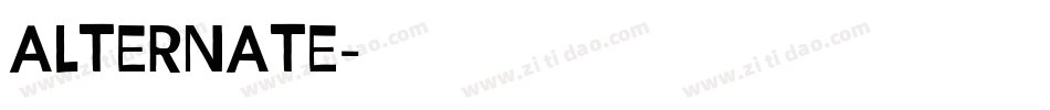 alternate字体转换