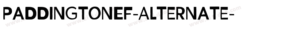PaddingtonEF-Alternate字体转换 PaddingtonEF-Alternate字体转换