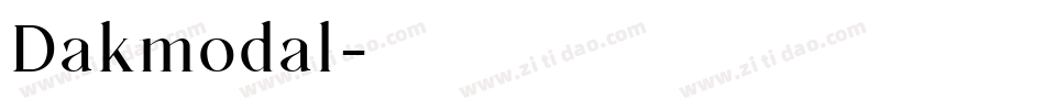 Dakmodal字体转换