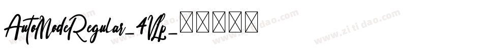 AutoModeRegular-4VLp字体转换