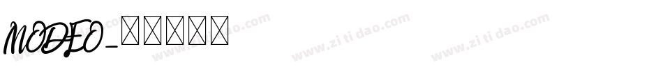 MODEO字体转换