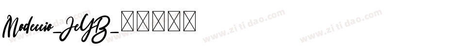 Modeccio-JeYB字体转换