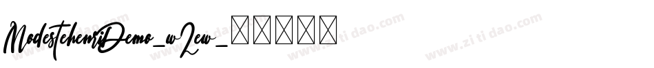ModestehenriDemo-wZew字体转换