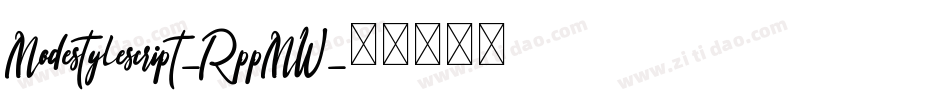 Modestylescript-RppMW字体转换