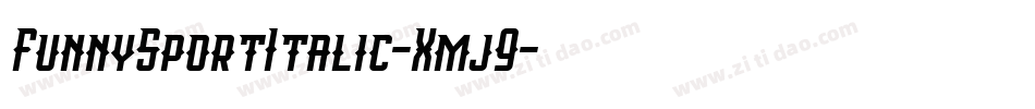 FunnySportItalic-Xmj9字体转换