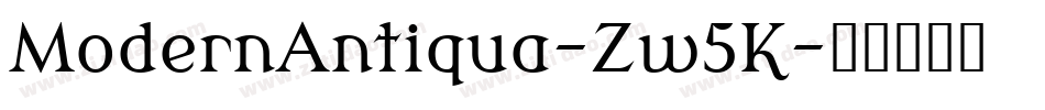 ModernAntiqua-Zw5K字体转换