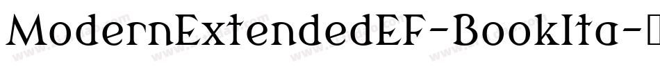 ModernExtendedEF-BookIta字体转换