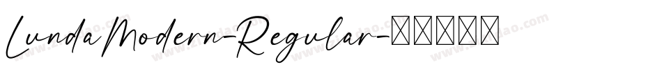 LundaModern-Regular字体转换