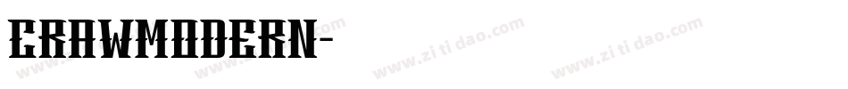 CrawModern字体转换
