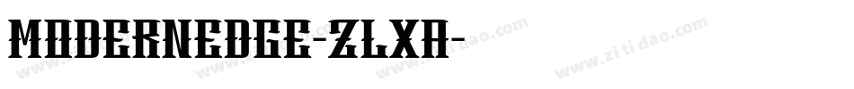 ModernEdge-zlxa字体转换