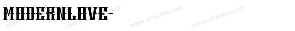 ModernLove字体转换