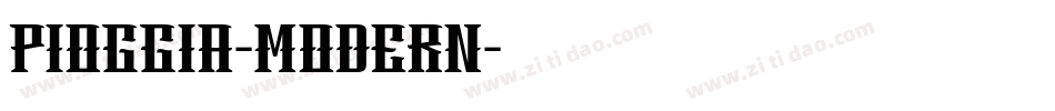 Pioggia-Modern字体转换