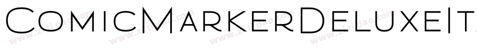 ComicMarkerDeluxeItalic-2m4e字体转换