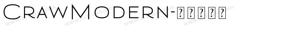 CrawModern字体转换