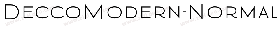 DeccoModern-Normal字体转换