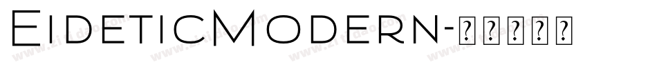 EideticModern字体转换