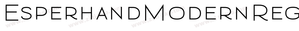 EsperhandModernRegular-3ELG字体转换