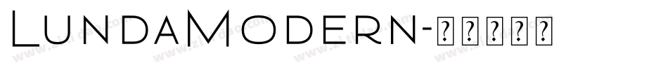 LundaModern字体转换