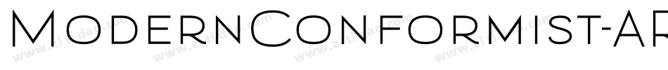 ModernConformist-ARZA字体转换