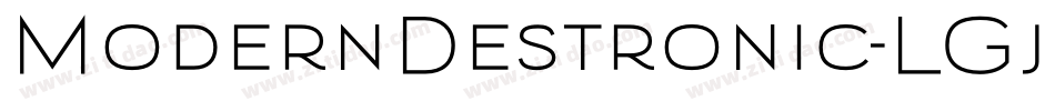 ModernDestronic-LGjD字体转换