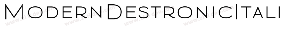 ModernDestronicItalic-XMjj字体转换
