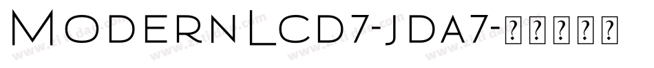 ModernLcd7-jda7字体转换