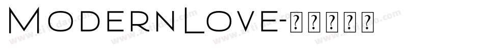 ModernLove字体转换