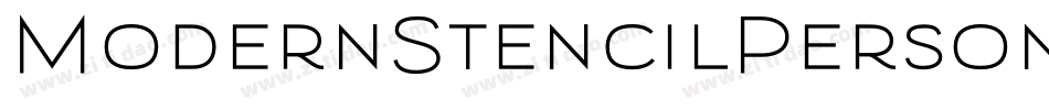 ModernStencilPersonalUse-LLa4字体转换