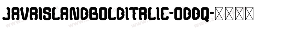 JavaIslandBoldItalic-odDq字体转换