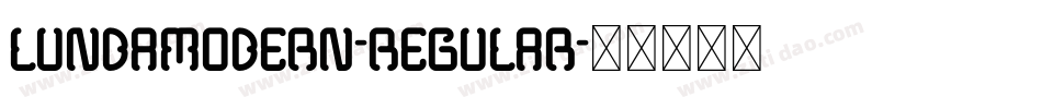 LundaModern-Regular字体转换