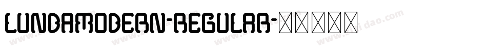 LundaModern-Regular字体转换