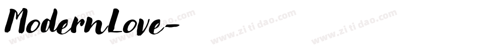 ModernLove字体转换