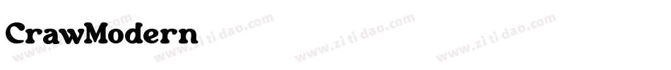 CrawModern字体转换