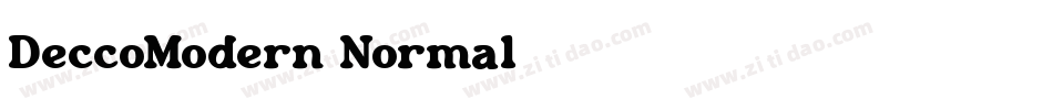 DeccoModern-Normal字体转换