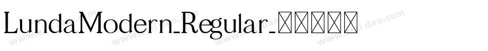 LundaModern-Regular字体转换