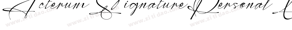 ActerumSignaturePersonalUse字体转换