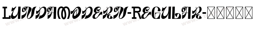 LundaModern-Regular字体转换