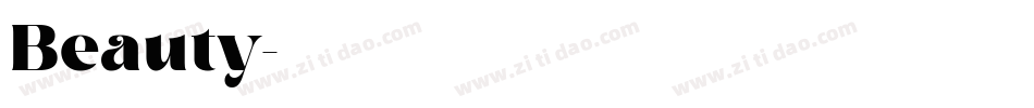 Beauty字体转换
