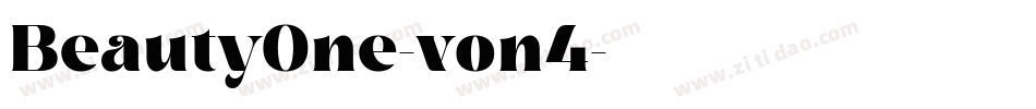 BeautyOne-von4字体转换