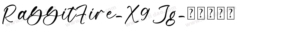 RabbitFire-X9Jg字体转换