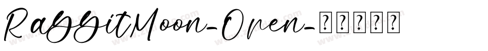 RabbitMoon-Open字体转换