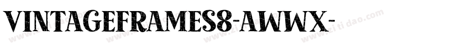 VintageFrames8-AWwx字体转换