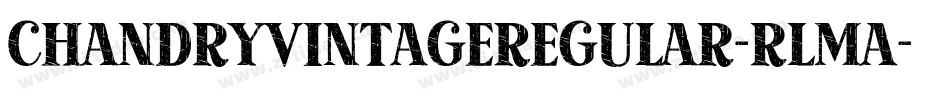 ChandryVintageRegular-rlmA字体转换