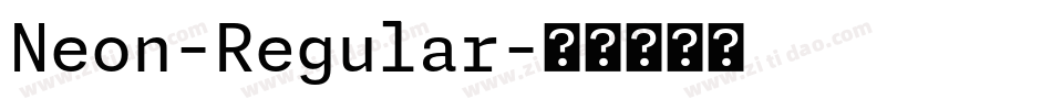 Neon-Regular字体转换